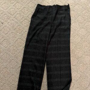 Vero Moda Size M Gray and Black Checkered Pants Bell Bottom